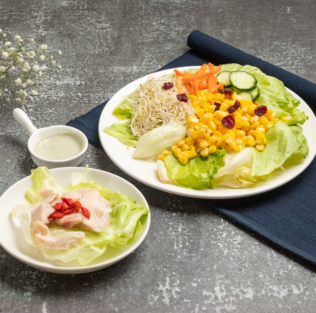 骰子雞沙拉  Diced chicken cubes salad