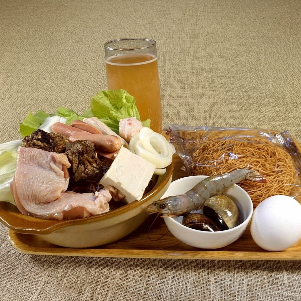 衝勁午餐套餐B【雞腿排鍋燒意麵+海燕窩多醣體(M)】